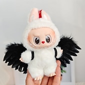 preiswerte Puppenbekleidungs- und Zubehörsets-Kleidungsset für 17cm Puppen ForLabubu Modekleidung Zubehör Outfit geeignet für 6,69 Zoll (17cm) Puppe weiche Baumwollkleidung Ersatz keine Puppe NUR Kleidung