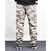 cheap Cargo Pants-Men&#039;s Cargo Pants Trousers Elastic Waist Drawstring Multi Pocket Plain Wearable Outdoor Daily Camping &amp; Hiking Fashion Classic Black Green