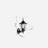 cheap Outdoor Wall Lights-Outdoor Light Fixtures Wall Mount Aluminium Waterproof Exterior Wall Lantern, Anti-Rust Outside Black Wall Sconce Porch Lights for House Garage, Doorway 85-265V