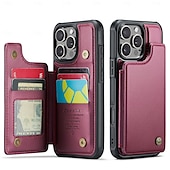 お買い得  iPhone用ケース-電話 ケース 用途 iPhone 16 Proマックス iPhone15 iPhone 14 13 12 11 Pro Max Plus フリップカバー キックスタンド 耐衝撃 TPU PUレザー