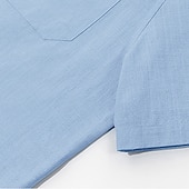 levne Ležérní tričko Henley-Pánské Tričko Henley Tričko Top Krátký rukáv Pevná barva Bez vzoru Jednobarevné Módní Designové Základní kravata vpředu Do V Dovolená ulice Ležérní Léto Černá Bílá Vodní modrá Tričko Henley