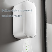 abordables Aparatos para el baño-Cepillo de baño doméstico, limpiador de inodoro de mango largo, montaje en pared, diseño en forma de S