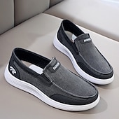 tanie Buty casual slip-on-szare, wsuwane, siatkowe trampki męskie, lekkie i wygodne, codzienne buty do chodzenia, biegania i aktywności na świeżym powietrzu