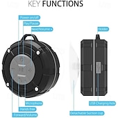 cheap Tool Accessories-Shower Speaker, IPX7 Waterproof Bluetooth Speaker, Loud HD Sound, Portable Wireless Speaker with Suction Cup &amp; Sturdy Hook, Built-in Mic, for Shower, Pool, Beach, Outdoor