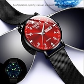 cheap Quartz Watches-A New Milan Stainless Steel Bracelet Business Quartz Watch With A Px7 Water Resistance Rating And Luminous Date And Day Display. It Is A Fashionable Trendy Casual And Versatile Sports Men&#039;S Business