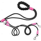 cheap Tool Accessories-Hands Free Double Dog Leash, No Tangle Double Dog Leash, Adjustable Handles Fit Small, Medium and Large Dogs