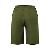 economico Pantaloncini-Per donna Chinos Shorts Essenziale Casual Lunghezza al ginocchio Vita Alta Semplice Fascia Elastica Comodo Morbido Confortevole Micro-elastico All&#039;aperto Streetwear Nero Arancione Verde Cachi Estate