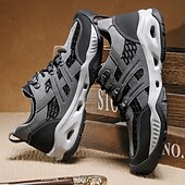 baratos Ténis para Homem-Tênis masculino cáqui para caminhada ao ar livre - tênis de corrida de trilha duráveis com malha respirável e sola antiderrapante para acampamentos, caminhadas e aventuras diárias ao ar livre