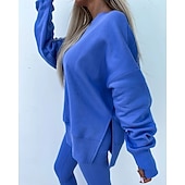 tanie dresy-Damskie Dres Getry Bluza z kapturem Koronka Kieszeń na zamek Solidne kolory Zestawy odzież Jesień Magenta Czarny Siłownia Athleisure Bieganie Keep Warm Odporność na wiatr Długi rękaw Sport Odzie