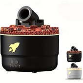 economico lampada da comodino-Umidificatore Cannon Blast - Diffusore ultrasonico silenzioso con 7 opzioni di colore, erogatore di vapore atomizzato per la casa &amp;umidificatore per camera da letto 110 V/220 V, capacità serbatoio