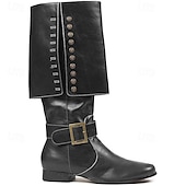 levne obuv-Středověké Renesanční Boty Kozačky Ke kolenům Pirát Viking Křižák Maškarní kostým Pánské Unisex Keltské Pirát předvečer Všech svatých Plesová maškaráda Párty a večer LARP Ren Faire Dospělé Boty Cel