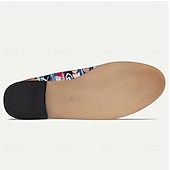 cheap Statement Shoes-Men’s Tribal Geometric Jacquard Fabric Derby Shoes with Brown Faux Leather Details, Ethnic Style Lace-Ups for Cultural Events, Banquets and Fashion Shoots