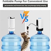 economico Accessori per bicchieri-Distributore d&#039;acqua elettrico pieghevole, pompa per bere ricaricabile tramite USB, pompa per acqua portatile one-touch con beccuccio pieghevole per casa, ufficio, esterno