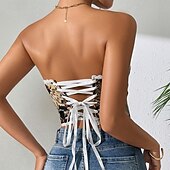 olcso fűző-Retró Középkori Reneszánsz Fűző Prsluk Bustier Virágos Jacquardszövet Jelmez Női Kelta Fantasy Mindszentek napja Farsang Parti Alkalmi / Napi LARP Felnőttek Fűző