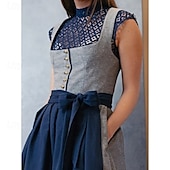baratos Blusas-Oktoberfest Blusa Dirndl Empregada Bávaro Alemão prados Mulheres Carnaval Festival da Cerveja Pano de Estilo Tradicional Blusa