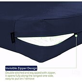 economico Copertura per Cuscini da Patio-Set di 14 fodere per cuscini impermeabili da esterno per patio, adatte a divani componibili in vimini e rattan da 6 posti, include 8 schienali e fodere per cuscini da patio resistenti allo sbiadimento
