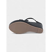 preiswerte Urlaubsandalen-Schwarze Keilsandalen für Damen mit transparenten Riemen und Zickzack-Obermaterial – moderne Party-Heels für Musikfestivals, Sommernächte und Veranstaltungen im Freien