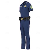 preiswerte Paar- und Gruppenkostüme-Tierdetektiv Polizei Hase Outfits Kostüm Bodysuits Abenteuerfilm Cosplay for Unisex Kinder Erwachsene Halloween Karneval Leistung Pädagogisches Ankleiden Verkleidung für Schulveranstaltungen
