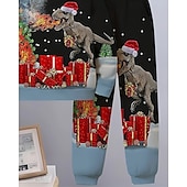voordelige Jongens 3D Dieren-Jongens 3D Dinosaurus Set met capuchon en joggingbroek Sportoutfit Trainingspakken Lange mouw Lente Herfst Dagelijks Basic Casual Kinderen 4-12 jaar Capuchon Buiten Vakantie Sport Getailleerd