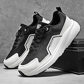 Χαμηλού Κόστους Ανδρικά Sneakers-Ανδρικά πλεκτά mesh αθλητικά παπούτσια με μπλε σόλα σε αντίθεση – ελαφριά και αναπνεύσιμα αθλητικά παπούτσια για τρέξιμο, καθημερινή προπόνηση, ταξίδια στην πόλη και ενεργό τρόπο ζωής.