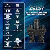 economico Fotocamera e foto-Visione notturna 4K HD montata sulla testa con ingrandimento 8x, modalità a 4 colori, zoom 8x, scheda di memoria da 64 GB per registrazione e riproduzione ad alta definizione, sorveglianza del