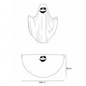 abordables Décor d&#039;Halloween d&#039;extérieur-Décoration de fête d&#039;Halloween, drapeau suspendu, bannière décorative de mort de citrouille, toile de fond photo en polyester, bannières suspendues, drapeau pour voiture, maison, jardin, décoration de fête domestique