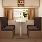 abordables Funda de sofá-Fundas de cojín elásticas para comedor de RV de 2 piezas, fundas de cojín de sofá en forma de T, fundas elásticas para asientos de caravana, protección de muebles de RV duradera y fácil de instalar