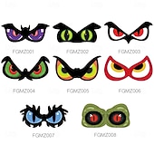 cheap Decorative Lights-Halloween Decorations Spooky Eyes Lights 21 Inch Large Wooden Halloween Window Eye Lights with 8 Color Modes and USB/Battery Operated for Home Wall Window Trees Halloween Decor