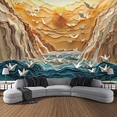 cheap Landscape Tapestry-Landscape Mountain Hanging Tapestry Wall Art Large Tapestry Mural Decor Photograph Backdrop Blanket Curtain Home Bedroom Living Room Decoration