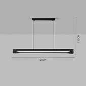 baratos Luzes pendentes-lustre pendente de led preto com cúpula moderna para cozinha, mesa de jantar ou bar