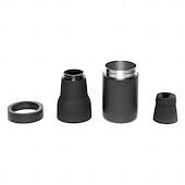 Χαμηλού Κόστους Ποτήρια &amp; Κούπες &amp; Σκεύη Πόσης-ψυγείο μπουκαλιών και κουτιών μπύρας, θήκη μπύρας από ανοξείδωτο ατσάλι με μόνωση κενού με ανοιχτήρι, ταιριάζει σε λεπτά κουτιά και μπουκάλια, ψυγείο ποτών με διπλό τοίχωμα για άνδρες, μαύρο μεσάνυχτα