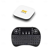 abordables Cajas de TV-Decodificador de TV inteligente Android 14 H96 Max M2 Plus, Rockchip RK3528, LAN de 1000 Mbps, WiFi 6, Bluetooth 5.4, resolución 8K, 4K, Bluetooth, control remoto con giroscopio de voz y reproductor