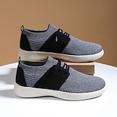 billige Sneakers til herrer-herre pustende strikkesko – myke og fleksible tursko for komfort og stil i daglige aktiviteter