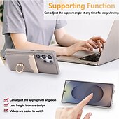 billiga Skal och fodral till Samsung-telefon fodral Till Samsung Galaxy S25 S25 Plus S24 Ultra S24 S24 Ultra Plus S23 Ultra Plus S23 S23 Plus S22 Ultra S22 S21 Plus Ultra Plånboksfodral med snodd Stöd Kortplats Kontor / företag
