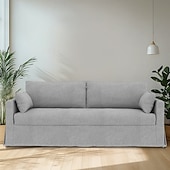preiswerte Sofabezug-Sofabezug passend für Hyltarp-Sofa, einfarbig, gesteppte Polyester-Schonbezüge