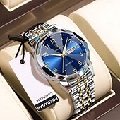 cheap Quartz Watches-852 New Men&#039;s Waterproof Night Light Watch Fashionable Luxury Waterproof Dual Calendar New Men&#039;s Quartz Watch