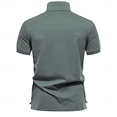 preiswerte Herren Elite Polo-Herren Männlich Blumen Blumenmuster Polo Strick-Polopullover Kurzarm Umlegekragen Polokragen Modern Formell Arbeit Sport &amp; Outdoor Knöpfe Drucken Frühling Rubinrot Weiß Hellblau