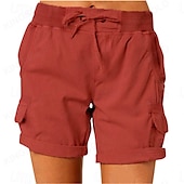 economico Pantaloni e pantaloncini-Per donna Shorts da corsa Shorts da escursionismo Estate Esterno Vestibilità regolare Asciugatura Rapida Pantaloncini Coulisse Elastico in vita Cáqui Escuro Nero Corsa Caccia Arrampicata S M L XL XXL
