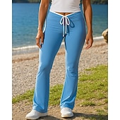 levne Běžecké kalhoty a legíny-Dámské Koşu Pantolonları Rozšířené kalhoty Elastický pas Kalhoty Ležérní Sporty a outdoor Léto Jaro Rychleschnoucí Lehká váha Prodyšné Tenis Golf Běh Běžný sportovní oblečení Sportovní oděvy