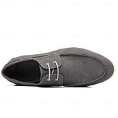 cheap Casual-Men&#039;s Beige Faux Suede Boat Shoes with Lace-Up Design – Comfortable Casual Footwear for Weekend, Vacation &amp; Daily Use