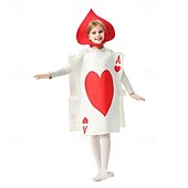 olcso Férfi jelmezek-Alice in Wonderland Tündérmese Kártya katonák Ruhák Csoportos jelmez Mesekönyv karakterek Filmsztár jelmez for Férfi Női Fiú Gyermek Felnőttek Mindszentek napja Farsang A könyv világnapja