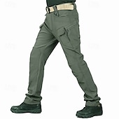preiswerte Unterteile-Herren Cargohosen Wanderhosen Regenhose zum Wandern Außen Normale Passform Wasserdicht Winddicht Schnelltrocknend Leicht Hosen Tasche Elastischer Bund Schwarz Armeegrün Camping / Wandern Golfspiel