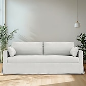 preiswerte Sofabezug-Sofabezug passend für Hyltarp-Sofa, einfarbig, gesteppte Polyester-Schonbezüge