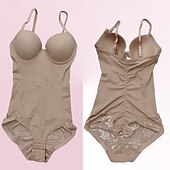 cheap Women&#039;s Shapewear-Women Shapewear Lace Plain Elastic For Pilates Dance Fitness
