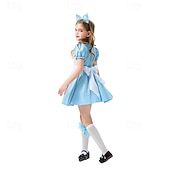 tanie Stroje dla dziewcząt-Bajka Zainspirowany Krainą Czarów Eksplorator oceanów Alice Sukienka Kostium Postacie z bajek Słodka Lolita for Dla dziewczynek Dla dzieci Halloween Karnawał Spektakl Edukacyjne przebieranki