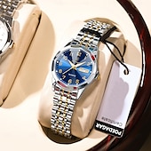 abordables Montres à quartz-Montre-bracelet de luxe pour femme, étanche, lumineuse, avec date et semaine, à quartz, en acier inoxydable
