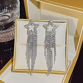 economico Orecchini-Per donna Orecchini a perno Tropicale Carte francesi Tropicale Elegante Orecchini Gioielli Argento Per Feste
