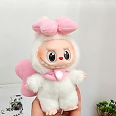 preiswerte Puppenbekleidungs- und Zubehörsets-Kleidungsset für 17cm Puppen ForLabubu Modekleidung Zubehör Outfit geeignet für 6,69 Zoll (17cm) Puppe weiche Baumwollkleidung Ersatz keine Puppe NUR Kleidung