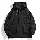 preiswerte Wasserdichte Jacken-Herren Windjacke Wanderjacke Regenmantel Außen Wasserdicht Winddicht Wanderoutfits Wanderbekleidung Frühling Herbst Oberteil Camping / Wandern / Höhlenforschung Laufen Schwarz Purpur Grün