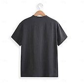 preiswerte Lässiges Henley-T-Shirt-Herren Henley Hemd T-Shirt Kurzarm Einfarbig Einfach Mode Designer Basic Knöpfe V Ausschnitt Urlaub Straße Lässig Sommer Dunkelgrau Weiß Blau Henley T-Shirt